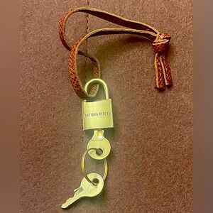 Vintage Original Bottega Veneta Luggage Brass lock and keys